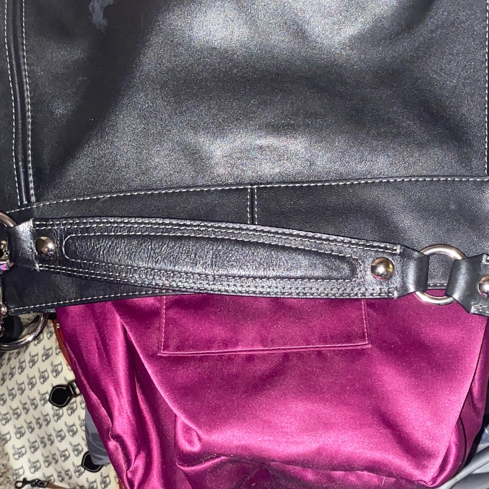 Coach Carly Hobo Leather Shoulder Bag Euc 12669 - Picture 8 of 11
